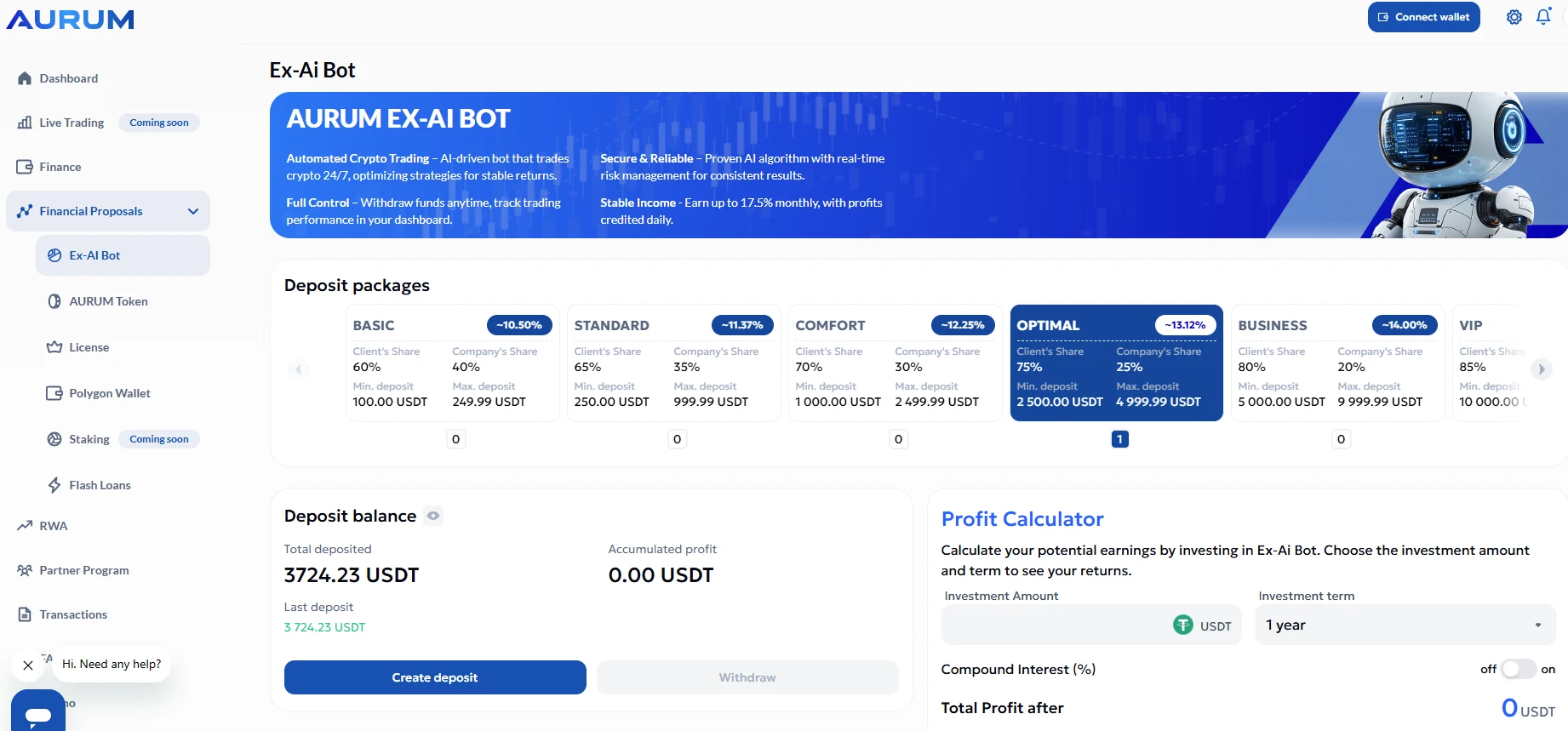 EX-AI Bot dashboard packages