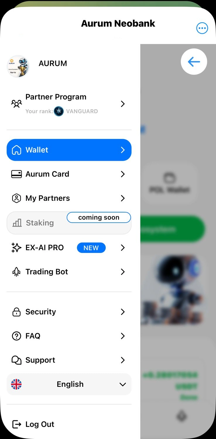Aurum Neobank active status