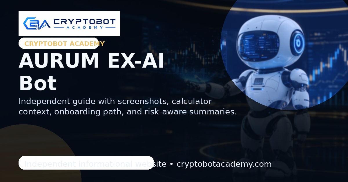 Ex Bots Guide AURUM EX-AI Bot | CryptoBot Academy